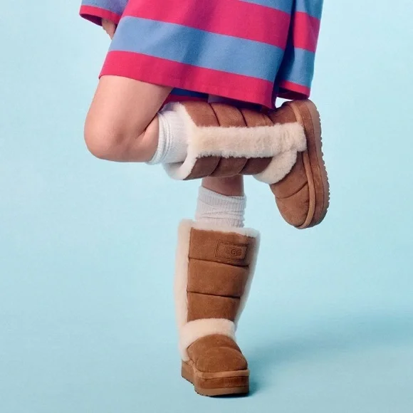 NWT! NEW IN BOX UGG CLASSIC CLOUD PEAK BOOTS CHESTNUT SIZE 8